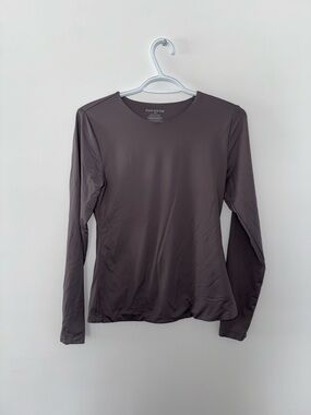 Frank & Oak Women's Long-Sleeve Crew Top — dull purple